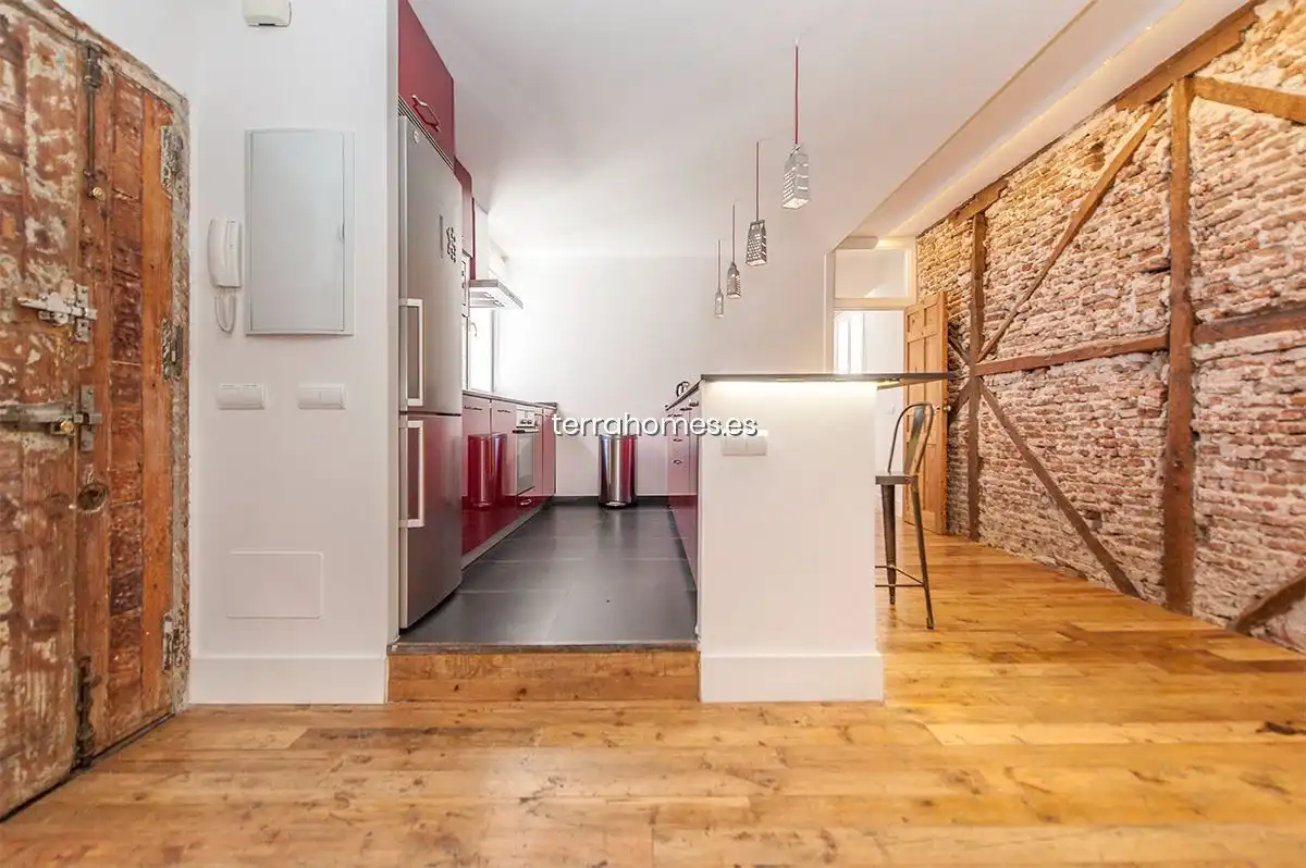 Cocina de Dúplex de alquiler en Madrid con Aire acondicionado, Calefacción y Amueblado