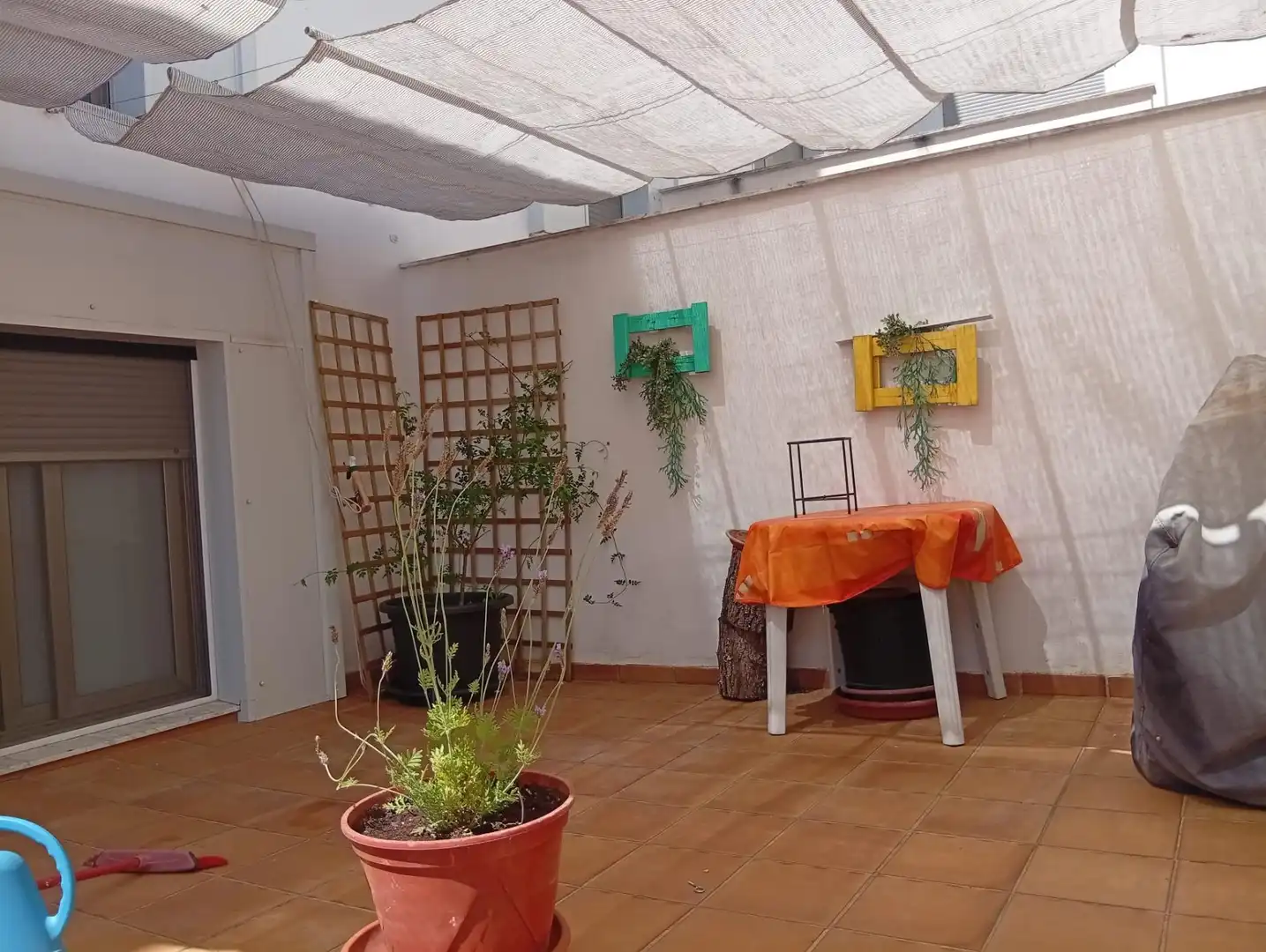 Terrace of Flat for sale in La Pobla del Duc  with Air Conditioner, Furnished and Community pool