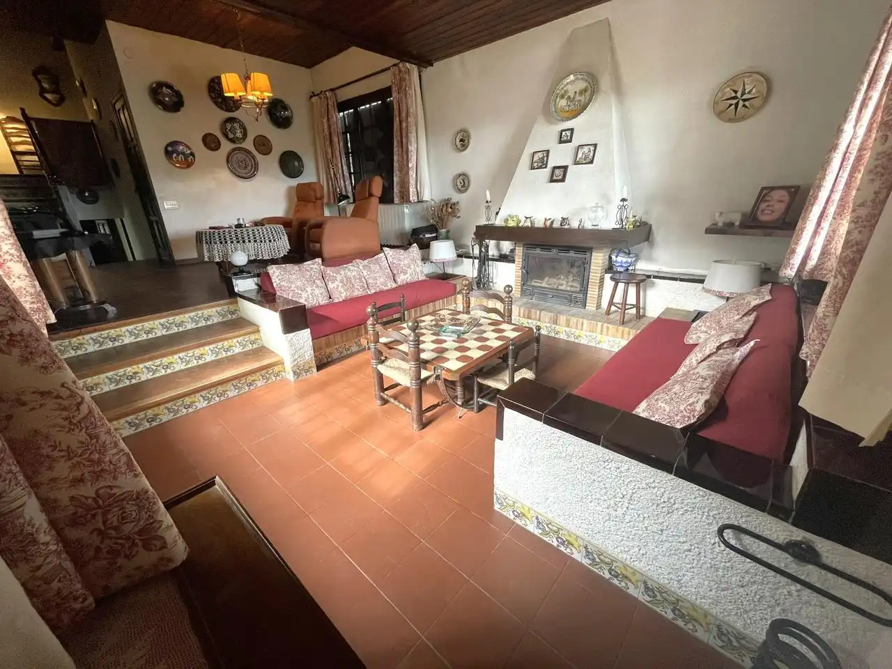 Living room of Country homes for sale in Sant Iscle de Vallalta  with Private garden, Terrace and Swimming Pool