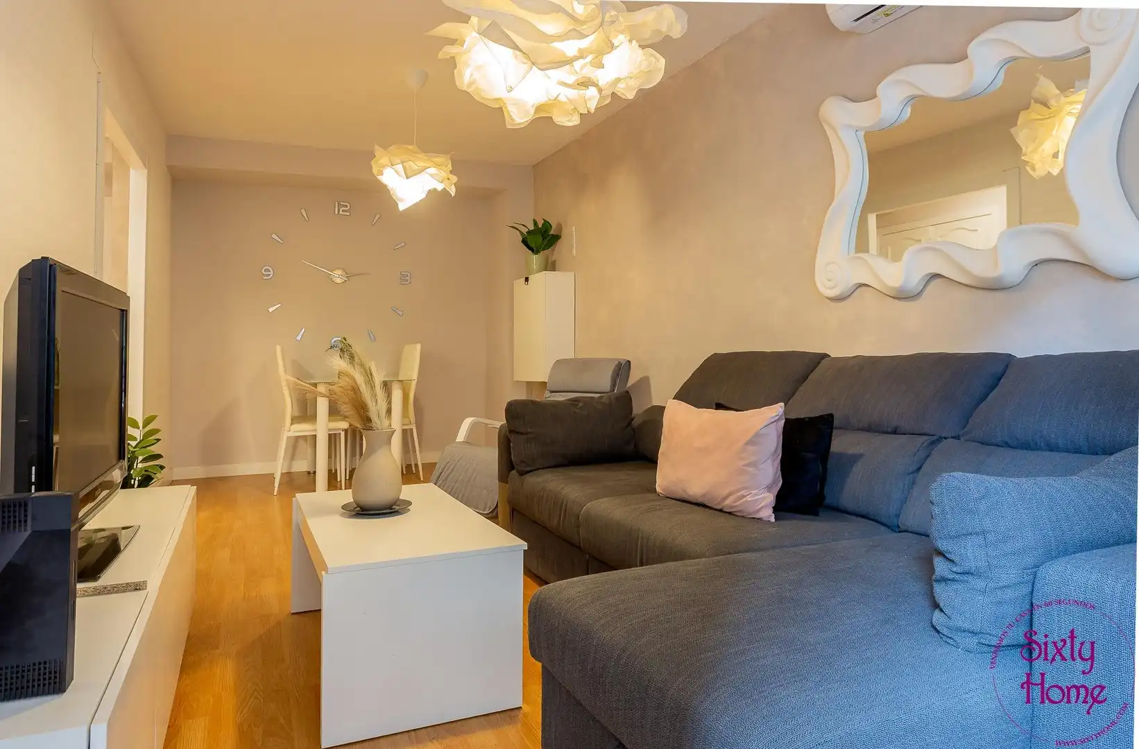 Sala de estar de Piso en venta en Jaca con Aire acondicionado, Calefacción y Parquet