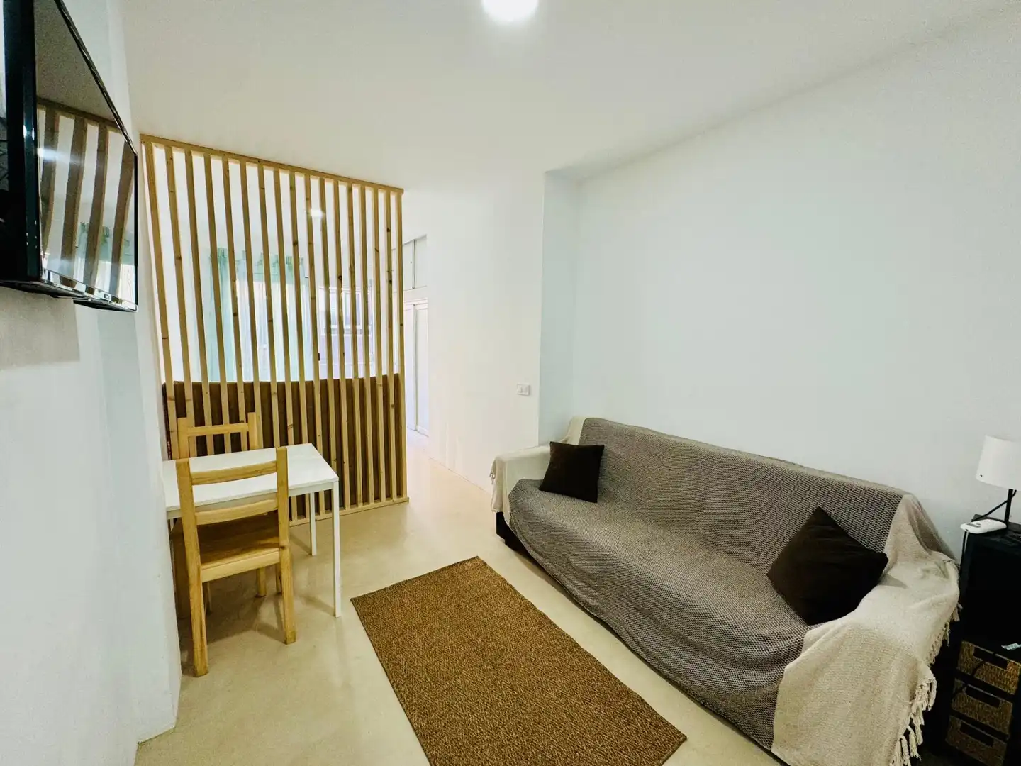 Sala d'estar de Estudi en venda en Las Palmas de Gran Canaria amb Aire condicionat i Moblat