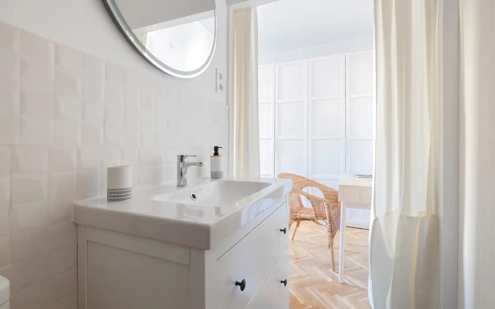 Baño de Piso de alquiler en Madrid con Aire acondicionado, Calefacción y Amueblado