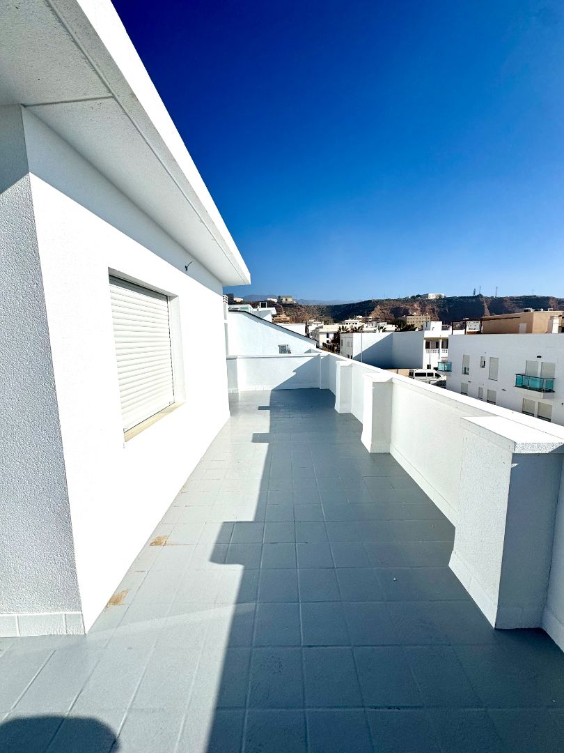 Terrace of Attic for rent in Balanegra  with Air Conditioner, Heating and Private garden