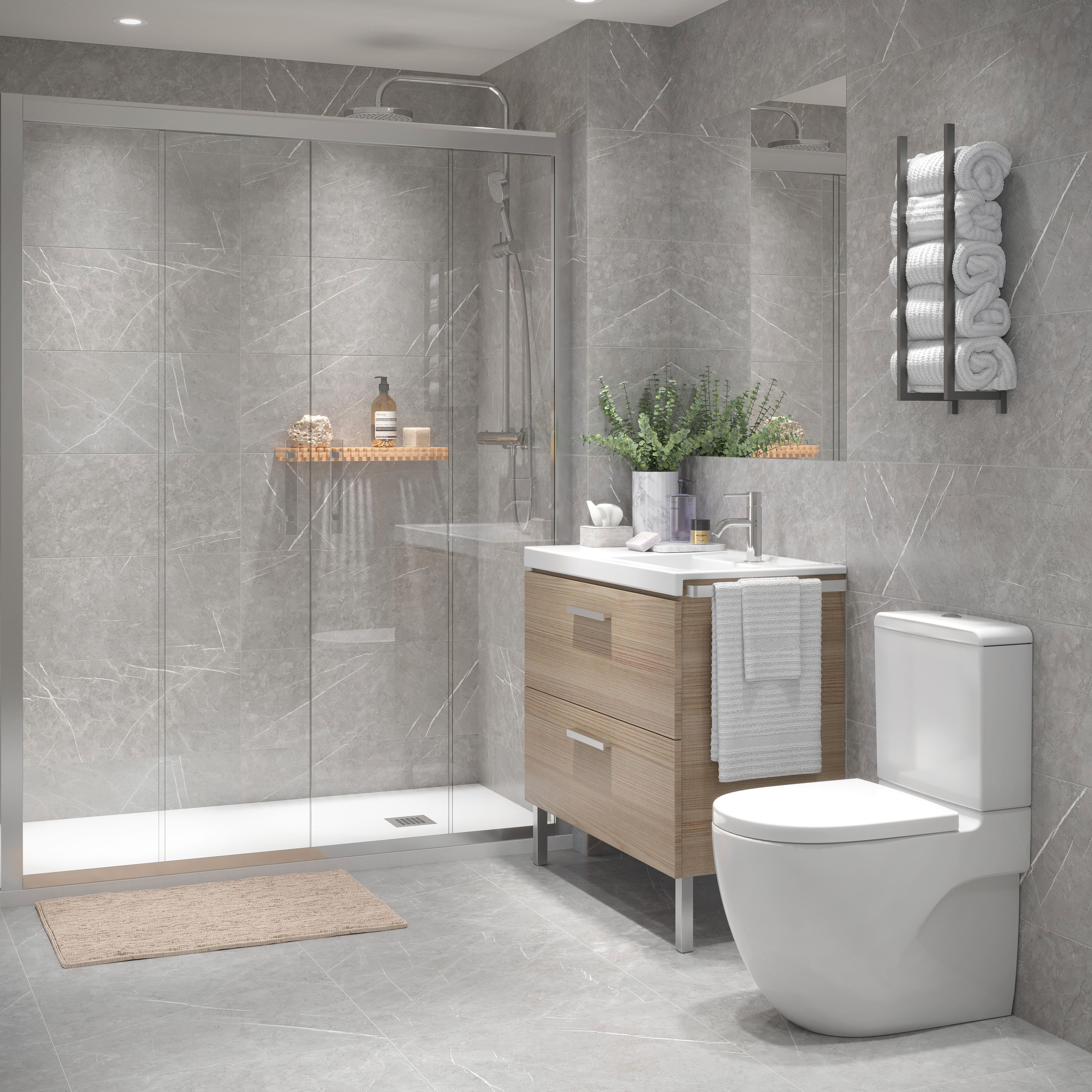 Bathroom of Planta baja for sale in L'Hospitalet de Llobregat  with Air Conditioner, Heating and Parquet flooring