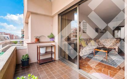 Balcony of Flat for sale in  Barcelona Capital  with Heating, Parquet flooring and Terrace