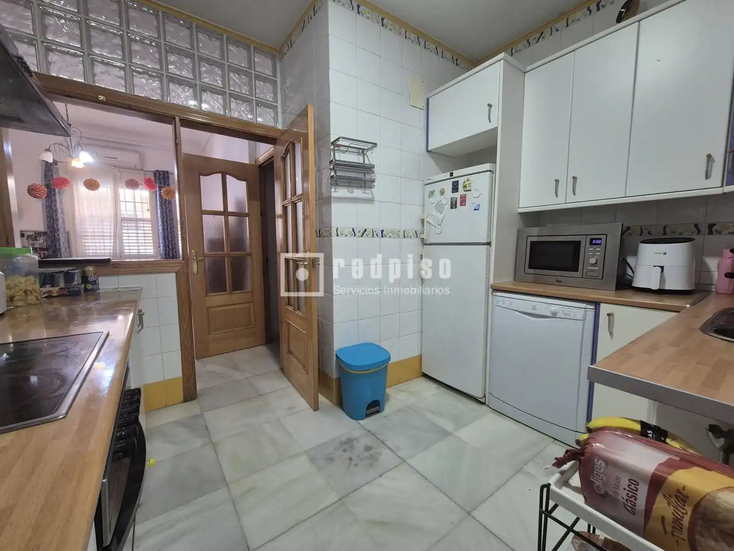Cocina de Piso de alquiler en Sevilla con Aire acondicionado, Terraza y Amueblado