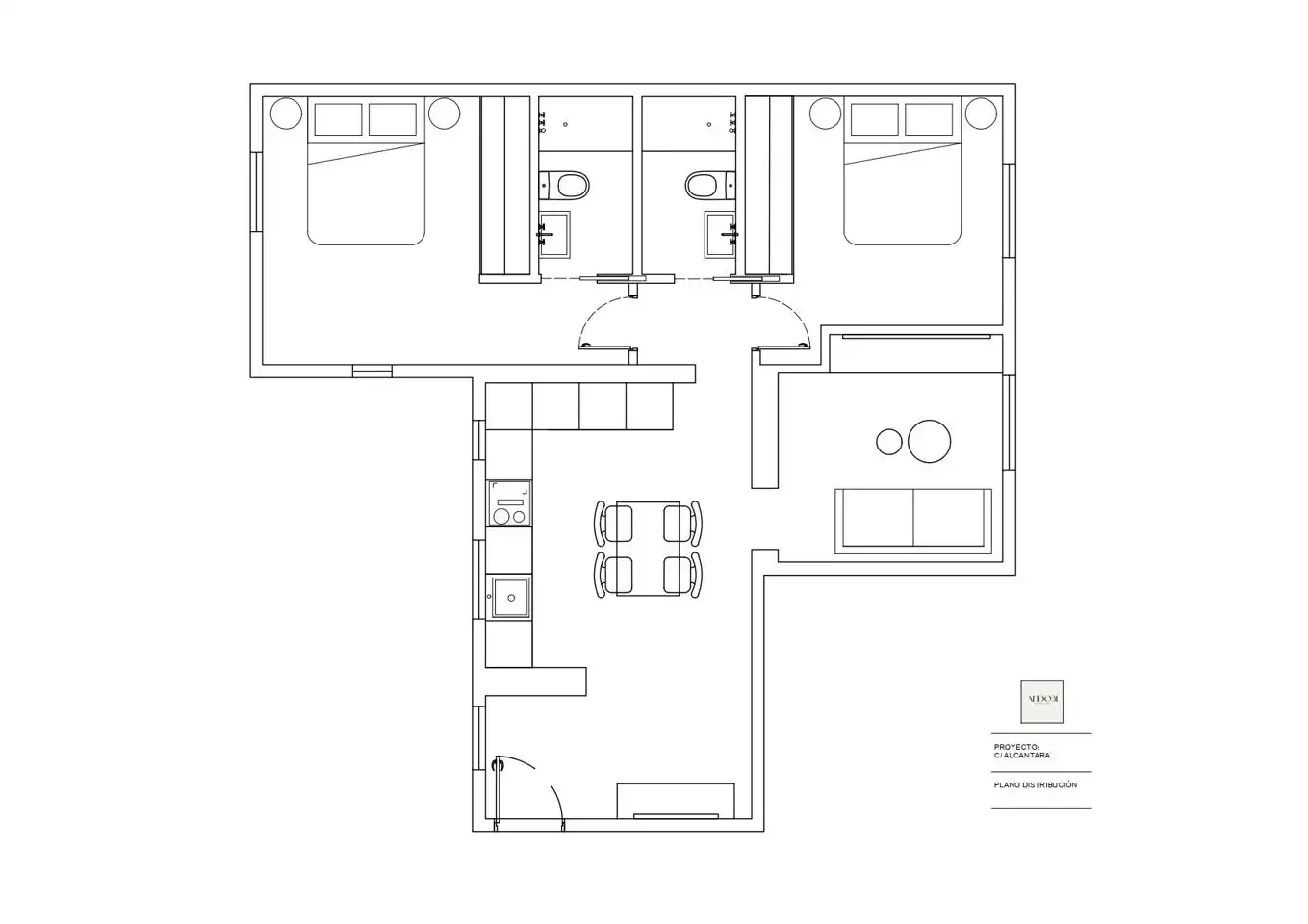 Flat for sale in Madrid  with Air Conditioner, Heating and Furnished