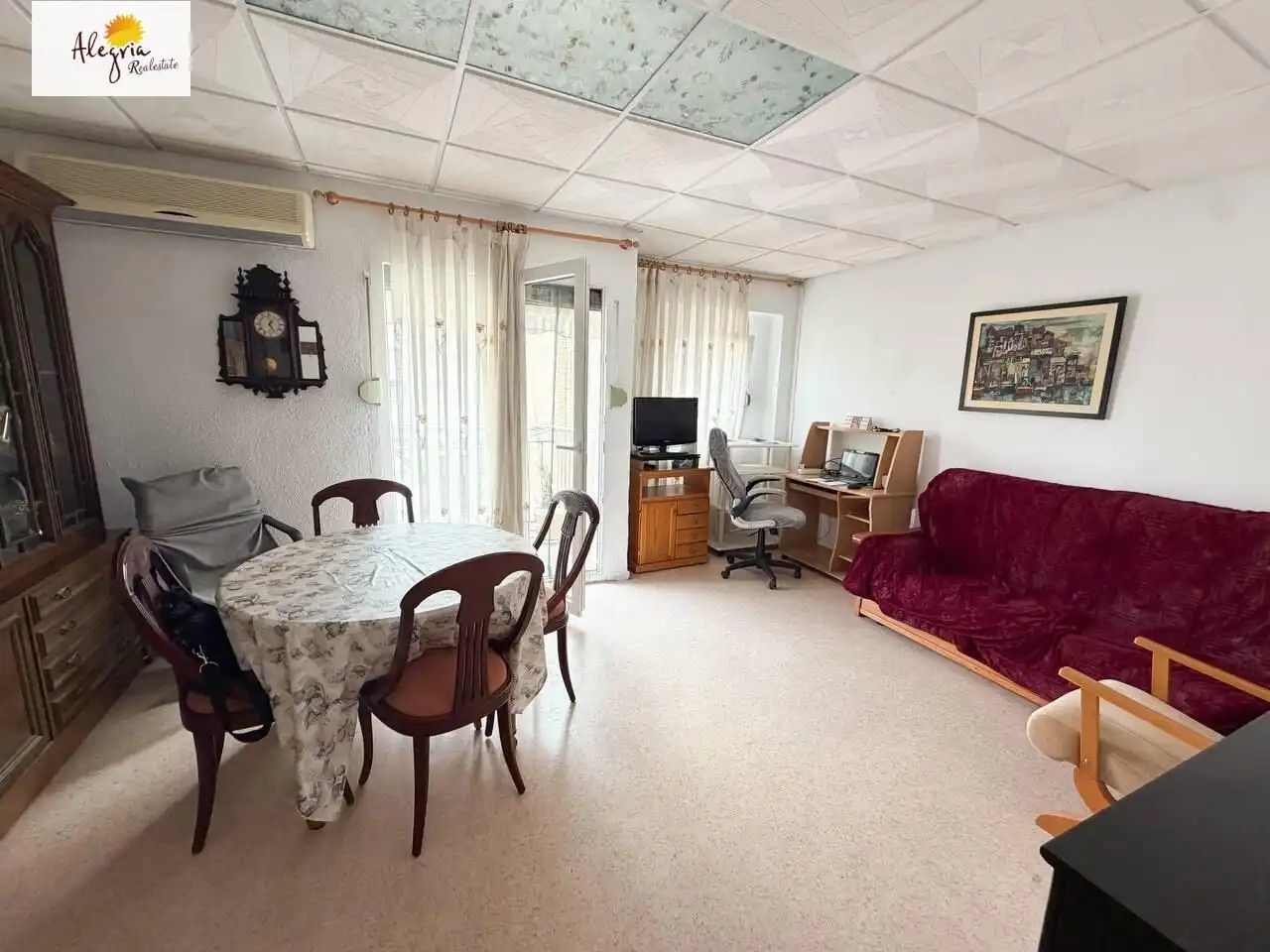 Sala de estar de Apartamento en venta en Manises con Aire acondicionado, Amueblado y Balcón
