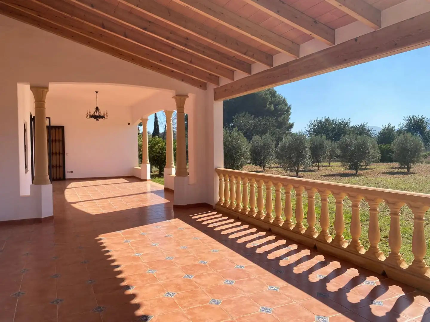 Terrassa de Finca rústica en venda en Gata de Gorgos amb Aire condicionat, Calefacció i Jardí privat