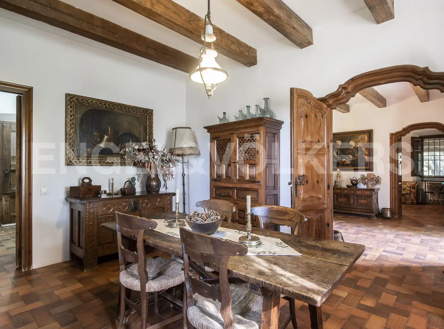 Esszimmer von Country house zum Verkauf in La Garriga mit Heizung und Schwimmbad