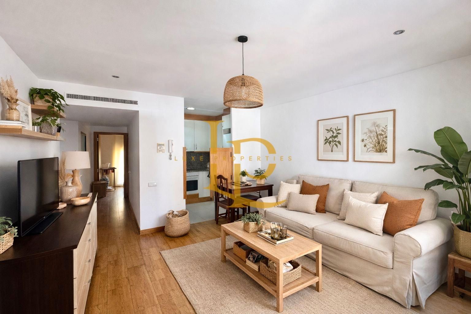 Sala d'estar de Pis en venda en Rubí amb Aire condicionat, Calefacció i Parquet