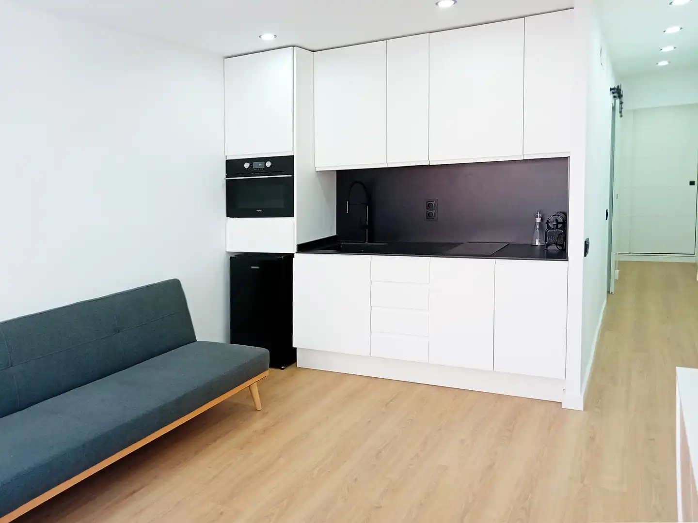 Cocina de Piso en venta en Castelldefels con Calefacción, Parquet y Amueblado