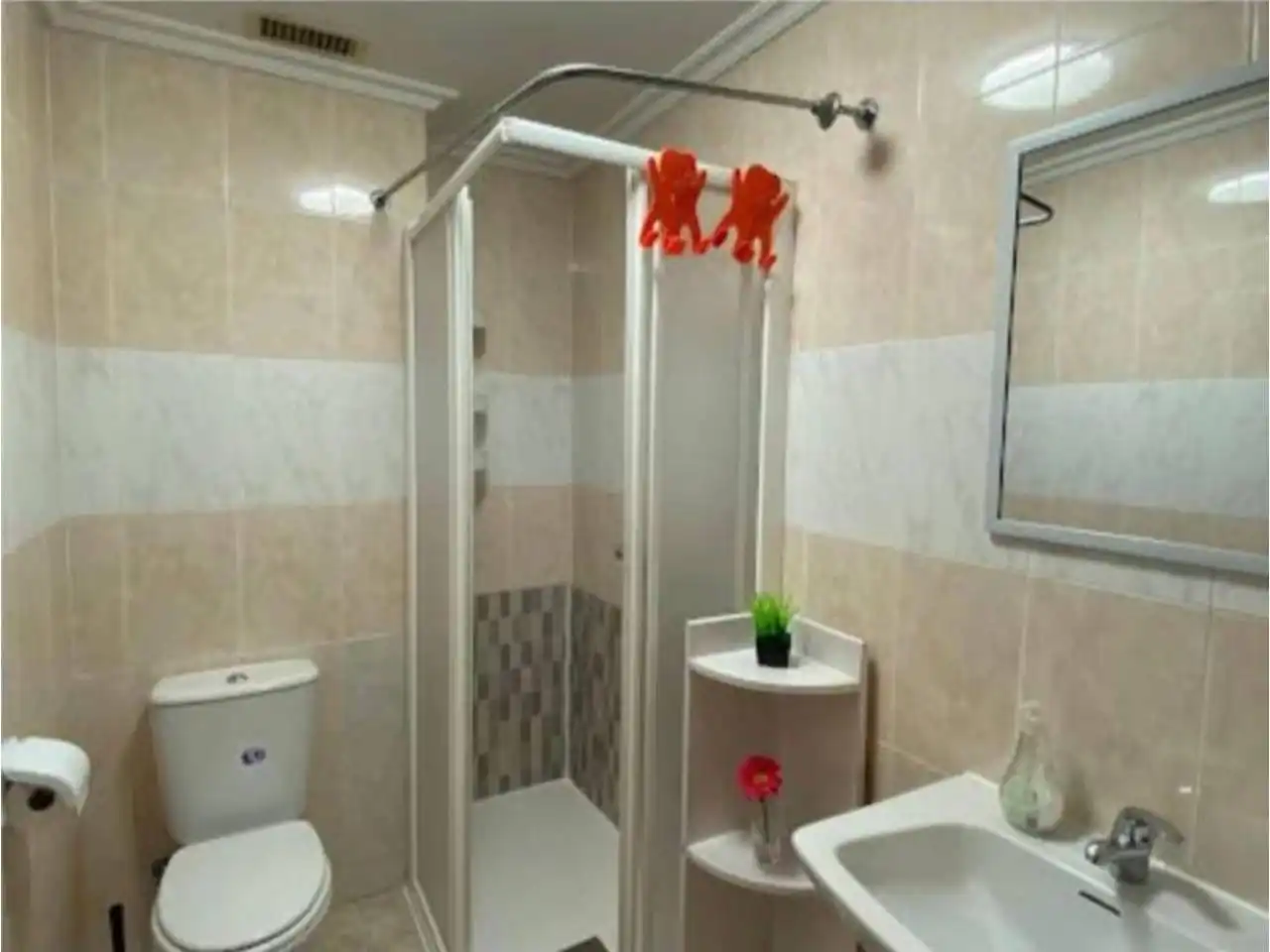 Bathroom of Flat for rent in Burgos  with Heating, Parquet flooring and Terrace