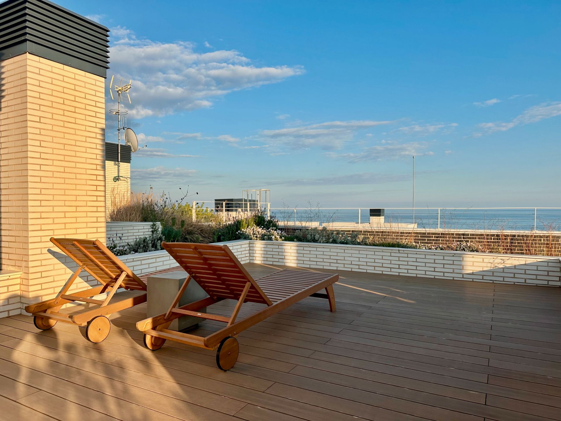 Terrace of Attic for sale in Montgat  with Air Conditioner, Heating and Parquet flooring