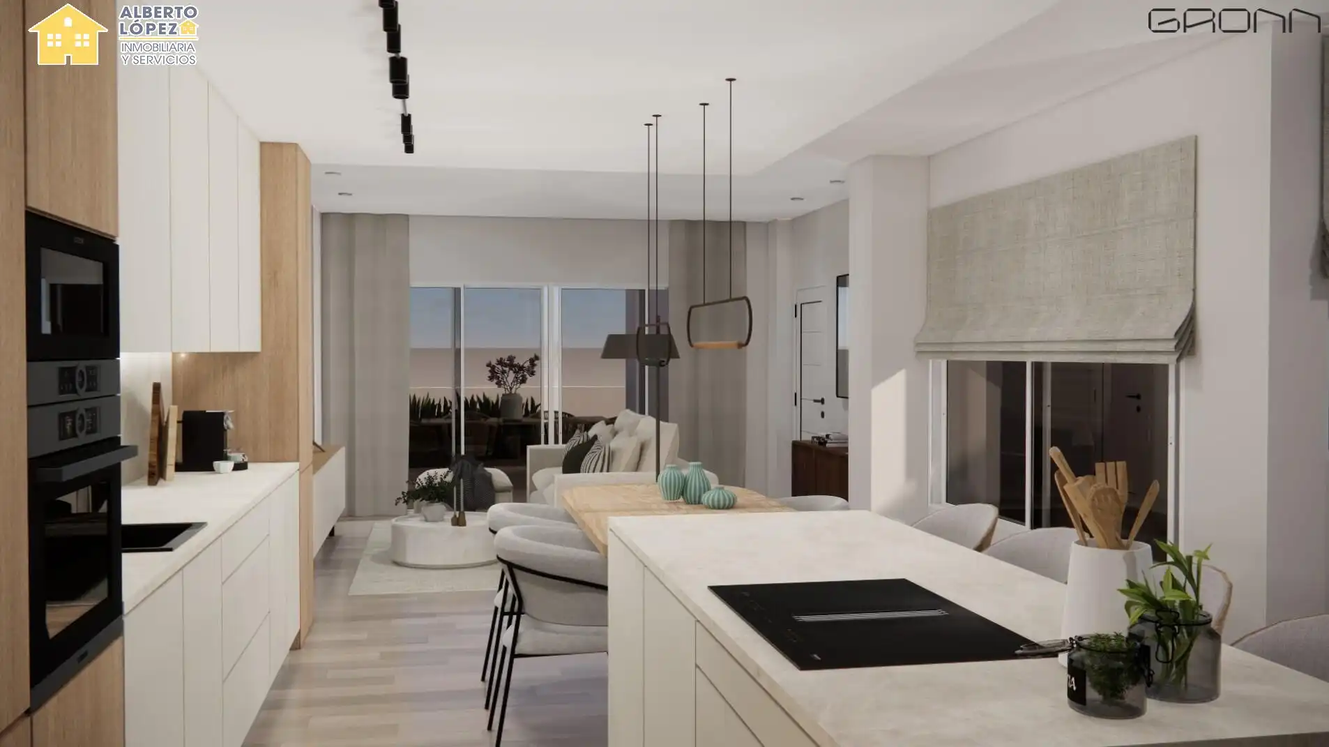 Cocina de Ático en venta en Elche / Elx con Terraza y Balcón