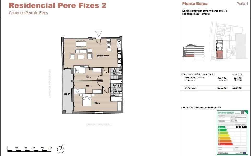 Flat for sale in Terrassa  with Air Conditioner, Heating and Private garden
