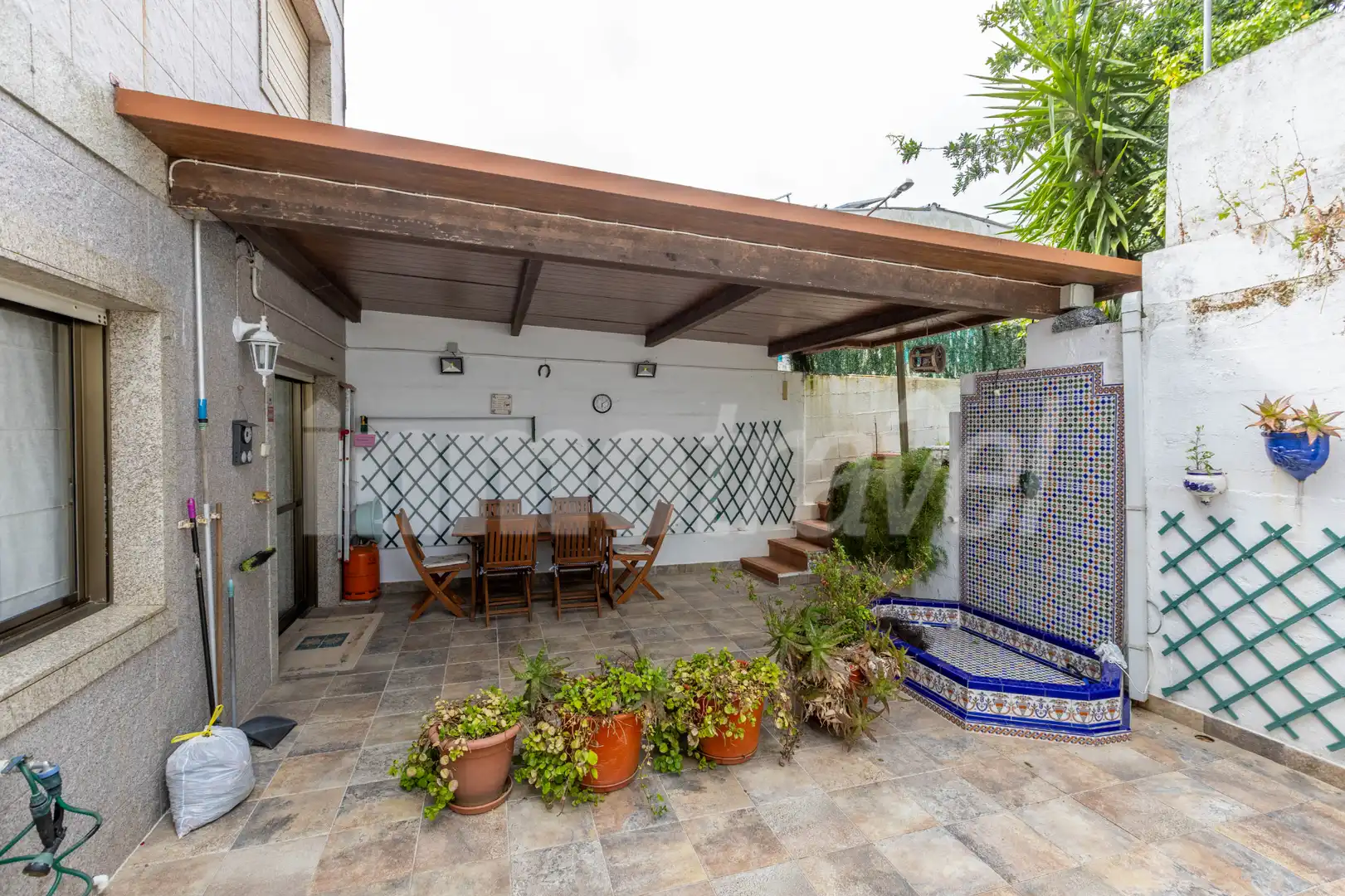 Terrasse von Wohnung zum Verkauf in Sanxenxo mit Privatgarten, Terrasse und Möbliert