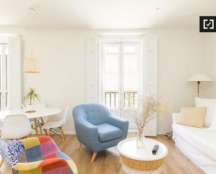 Living room of Flat to rent in  Madrid Capital  with Air Conditioner, Heating and Balcony