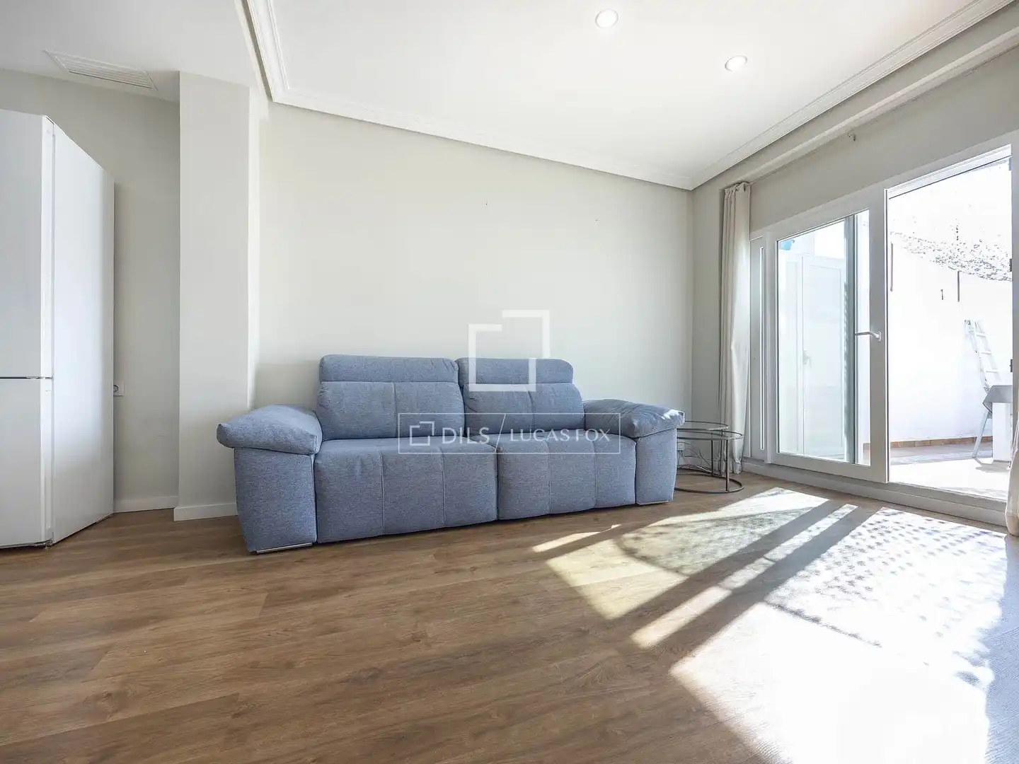 Sala de estar de Ático de alquiler en Valencia con Aire acondicionado, Parquet y Terraza