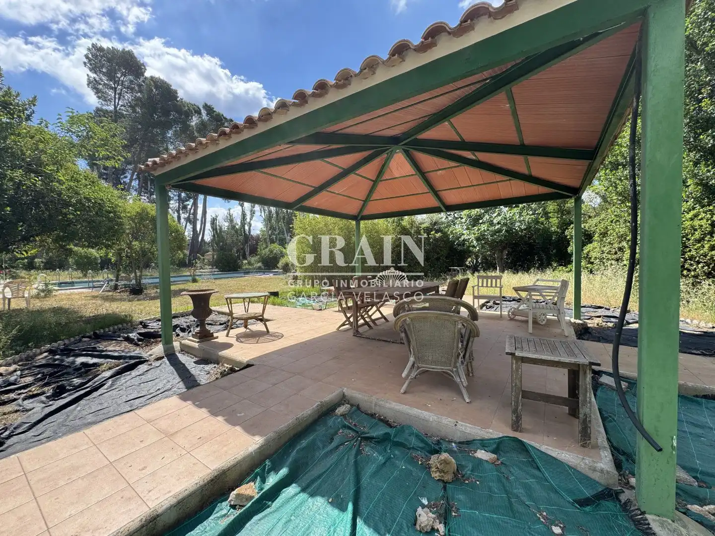 Garden of Houses for sale in Albacete  with Heating, Swimming Pool and Balcony