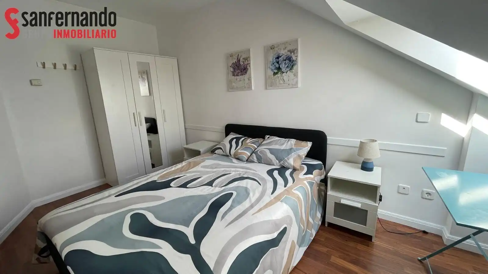 Dormitori de Apartament de lloguer en Suances amb Calefacció, Jardí privat i Terrassa