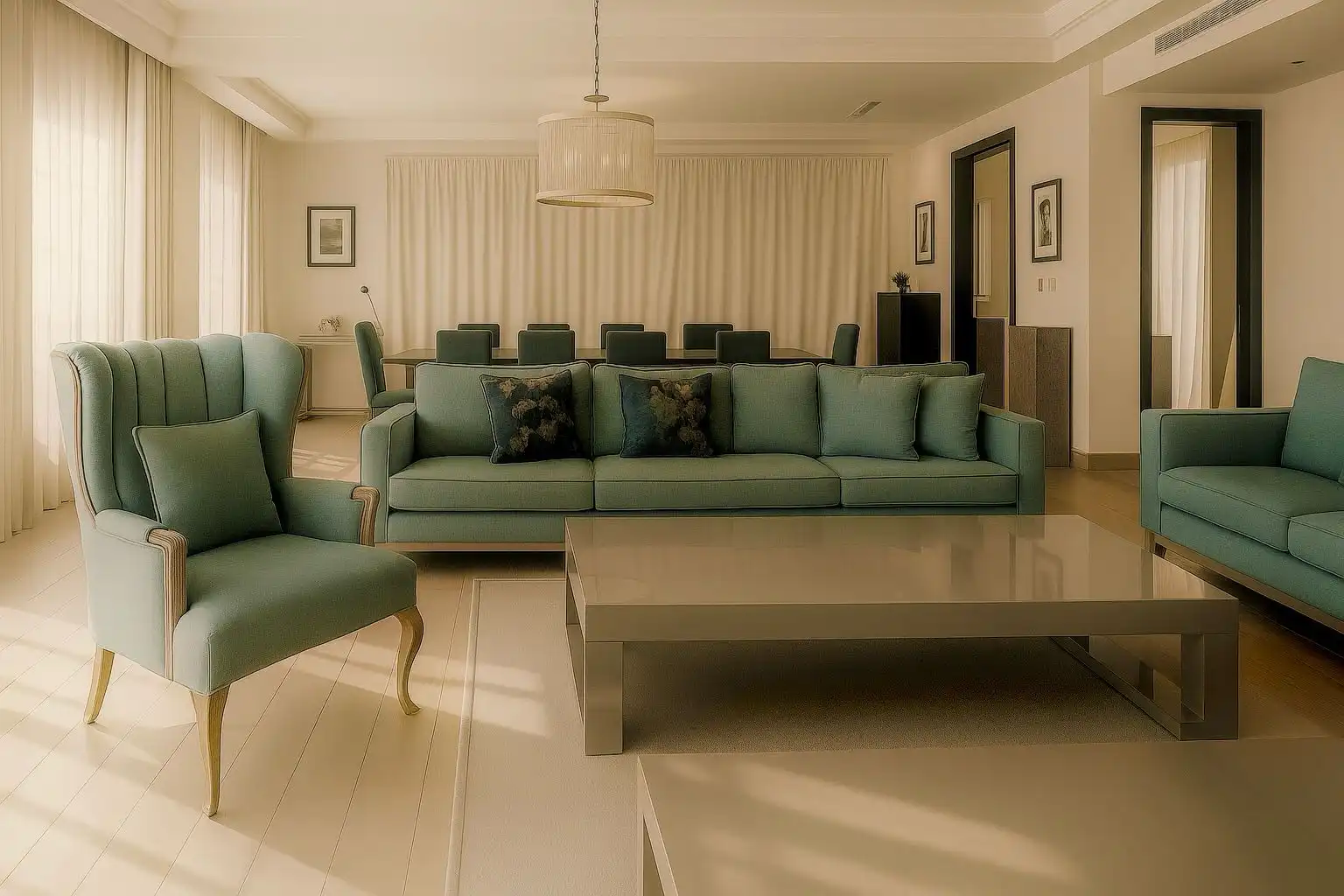Sala d'estar de Casa o xalet en venda en Marbella amb Aire condicionat, Jardí privat i Parquet