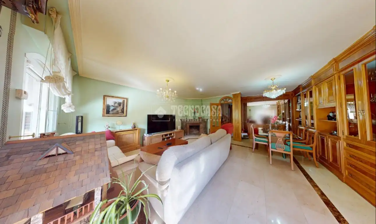 Wohnzimmer von Einfamilien-Reihenhaus zum Verkauf in Leganés mit Heizung, Parkett und Terrasse