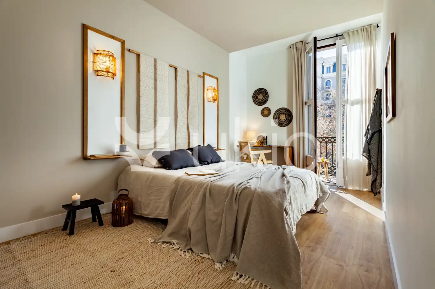 Habitación de Apartamento de alquiler en Barcelona con Aire acondicionado, Amueblado y Horno
