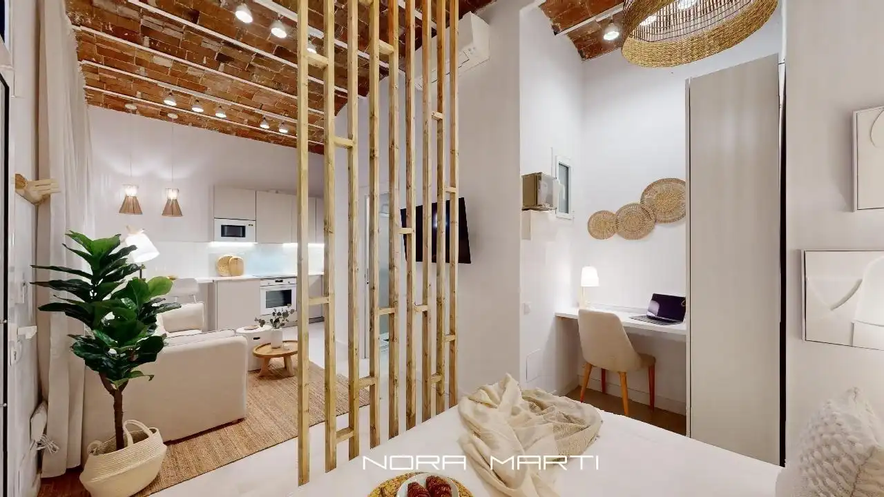 Sala de estar de Planta baja en venta en Barcelona con Aire acondicionado, Calefacción y Amueblado