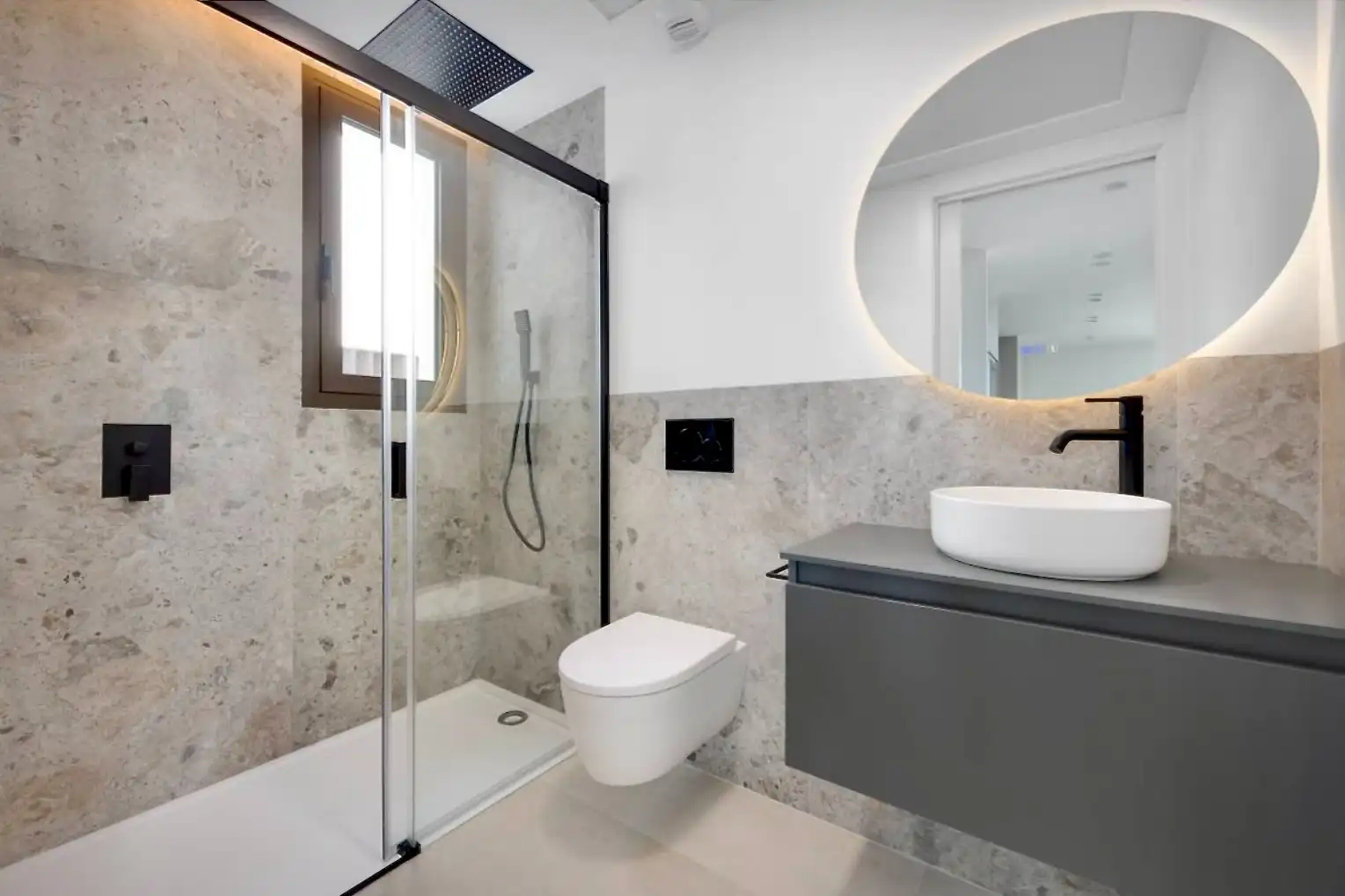 Baño de Casa o chalet en venta en Mutxamel con Aire acondicionado, Jardín privado y Terraza