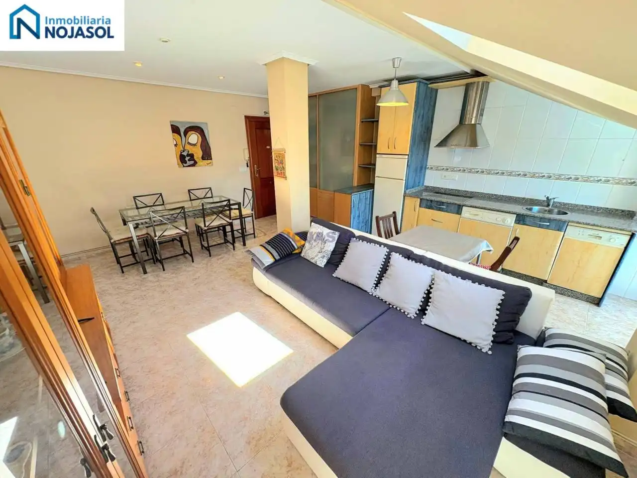 Wohnzimmer von Wohnung zur Miete in Noja mit Heizung, Terrasse und Möbliert