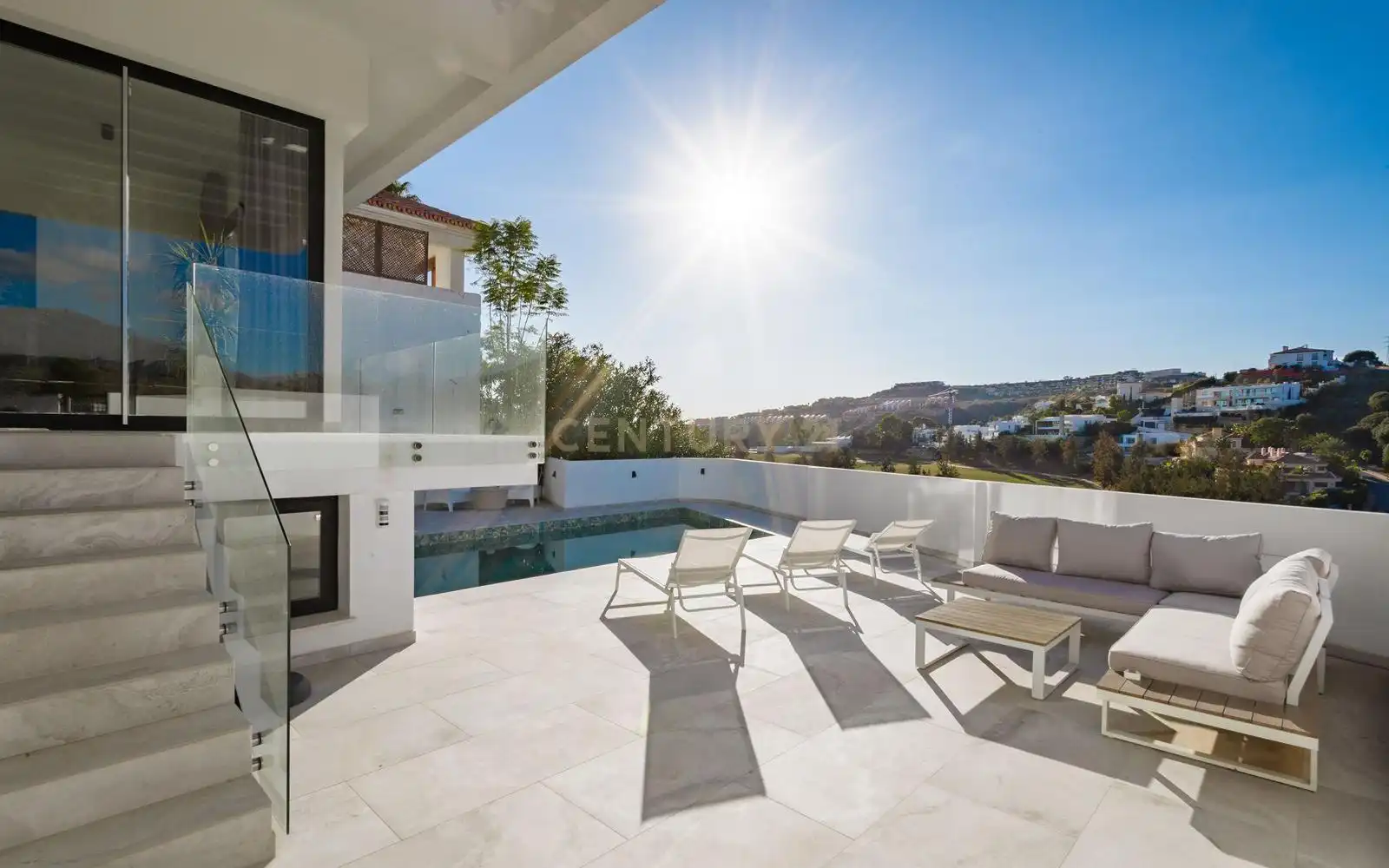 Terraza de Casa o chalet en venta en Benahavís con Aire acondicionado, Trastero y Piscina