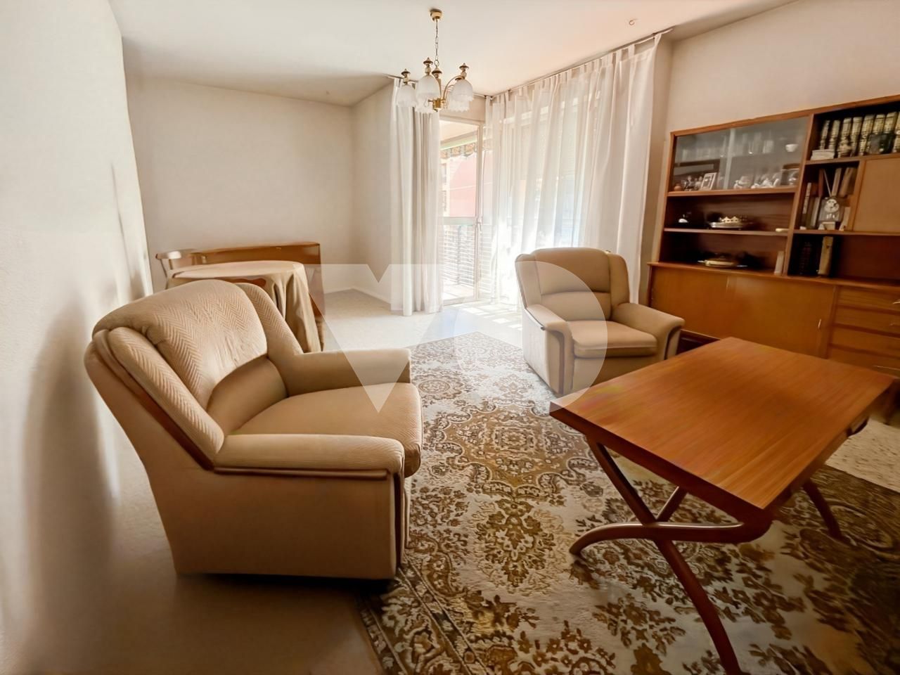 Living room of Apartment for sale in  Madrid Capital  with Heating, Parquet flooring and Terrace