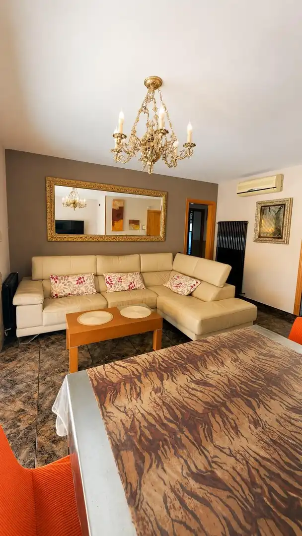 Sala de estar de Piso de alquiler en Cerdanyola del Vallès con Calefacción, Amueblado y Balcón