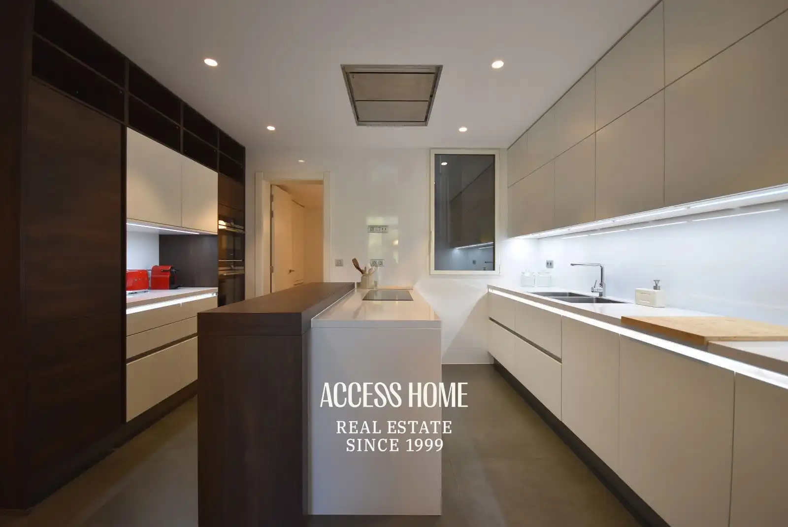 Cocina de Piso de alquiler en Barcelona con Aire acondicionado, Calefacción y Terraza