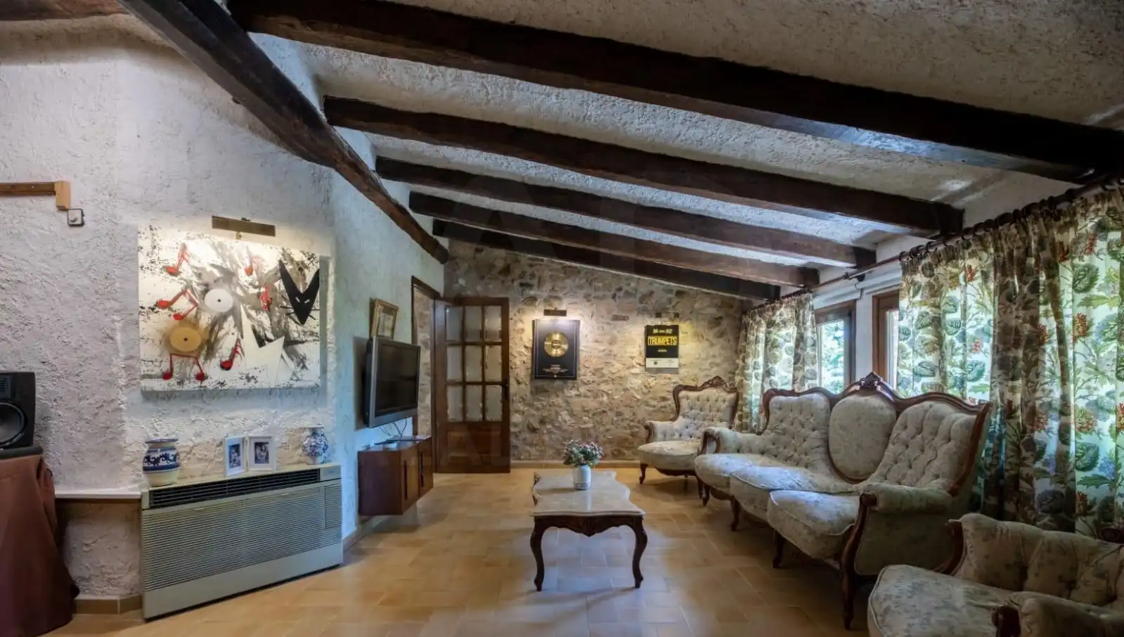 Living room of Houses for sale in La Cellera de Ter  with Terrace and Swimming Pool