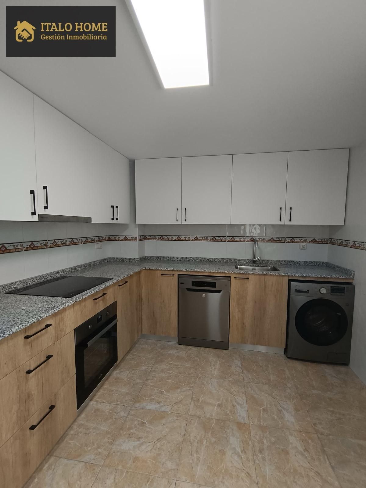 Cuina de Àtic de lloguer en Abanilla amb Aire condicionat i Moblat