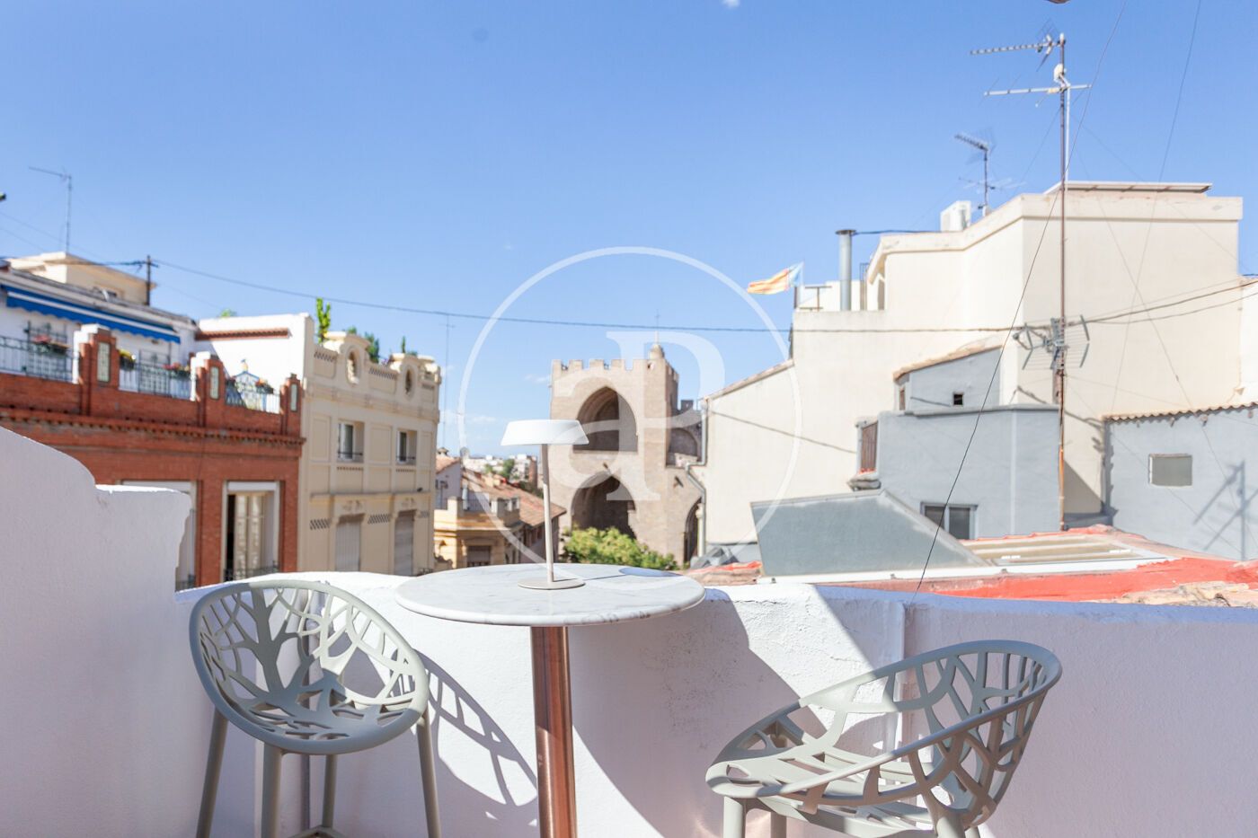 Terrace of Loft to rent in  Valencia Capital  with Air Conditioner, Heating and Terrace
