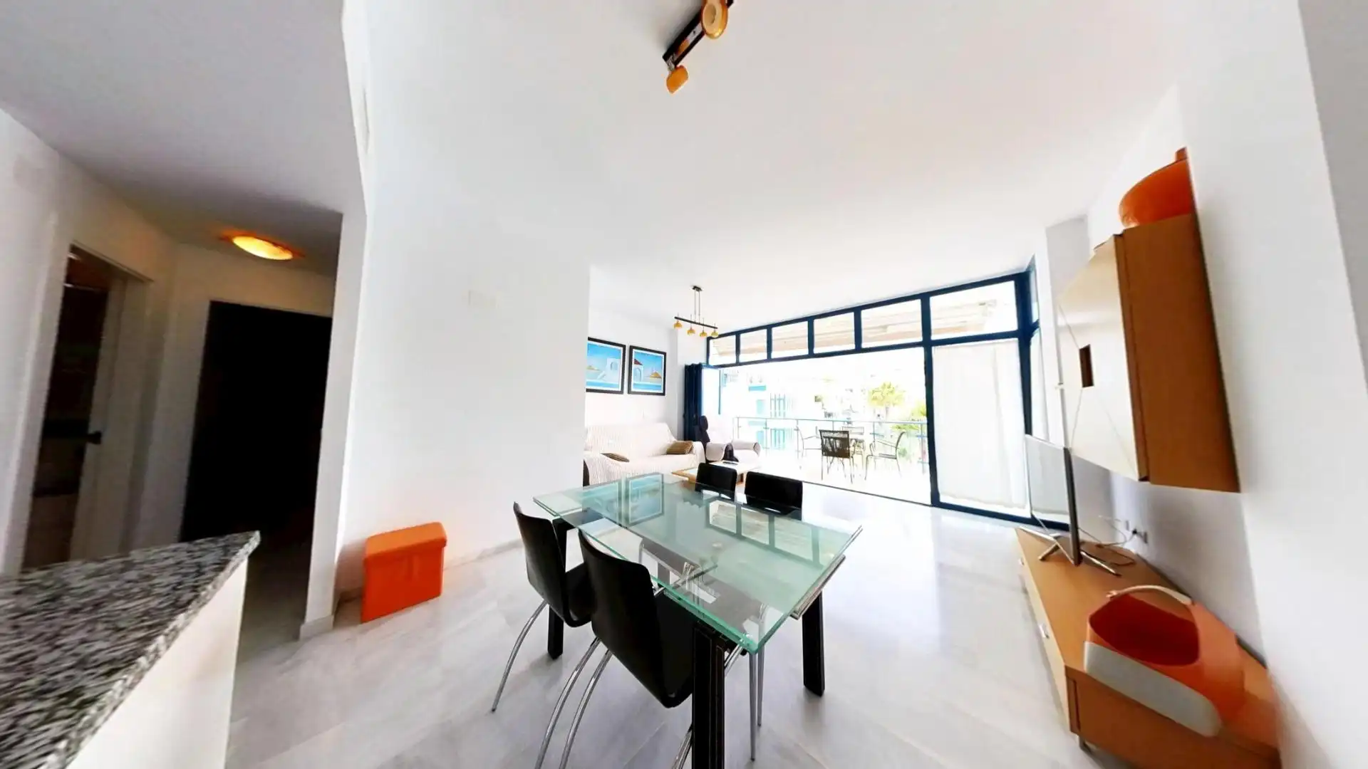 Esszimmer von Wohnung zum Verkauf in Gualchos mit Klimaanlage, Heizung und Terrasse