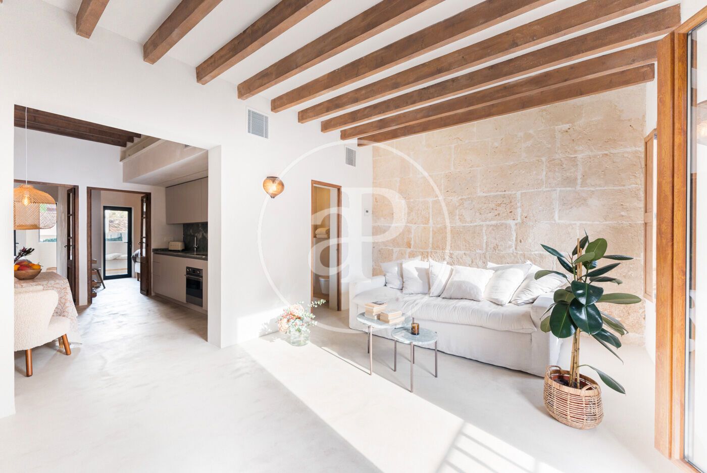 Living room of Flat for sale in  Palma de Mallorca  with Air Conditioner, Heating and Balcony