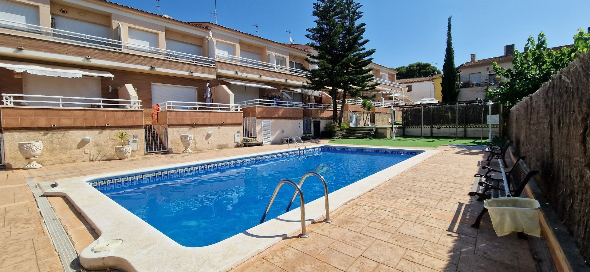 Swimming pool of Single-family semi-detached for sale in Sant Jaume dels Domenys  with Heating, Private garden and Terrace