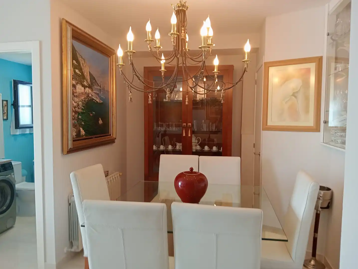 Dining room of Flat for rent in Peñíscola / Peníscola  with Air Conditioner, Terrace and Swimming Pool