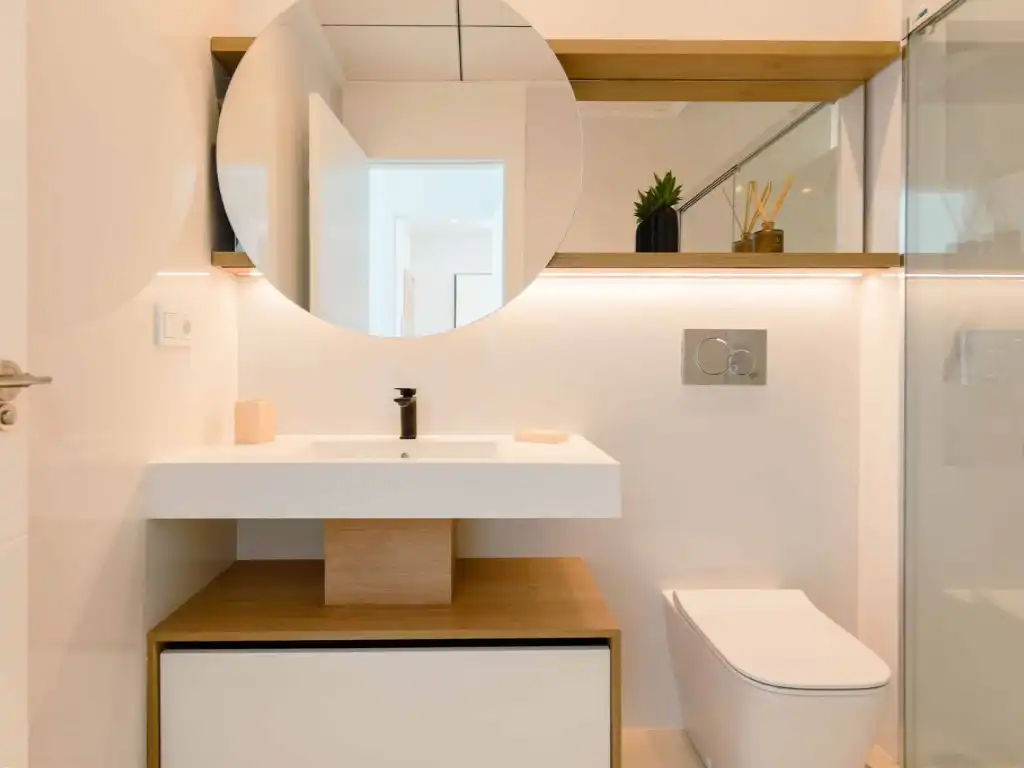Bathroom of Apartments for sale in Rojales  with Air Conditioner, Private garden and Community pool