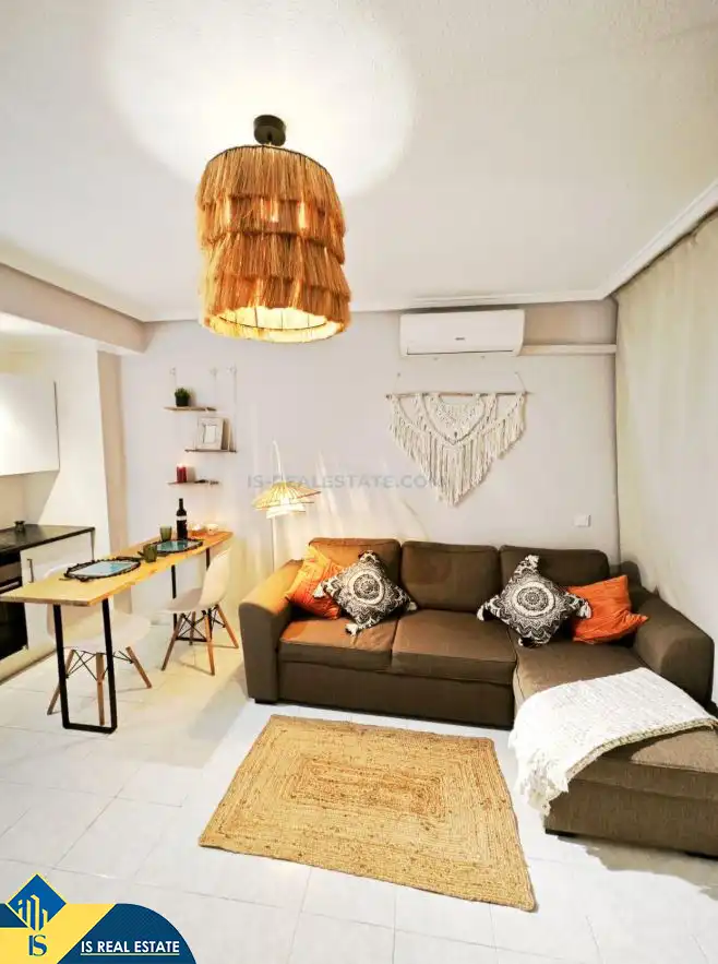 Wohnzimmer von Wohnung zum Verkauf in Torrevieja mit Klimaanlage, Heizung und Terrasse