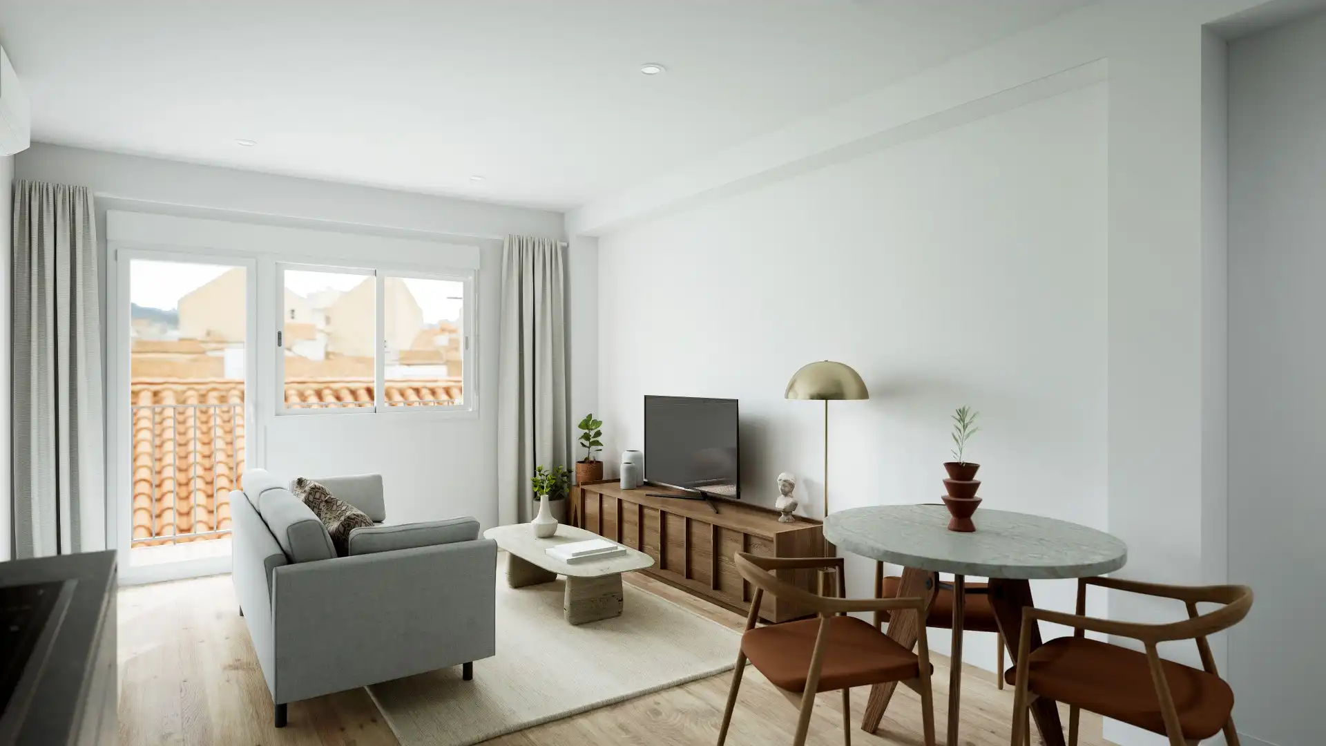 Sala de estar de Piso en venta en Málaga con Terraza