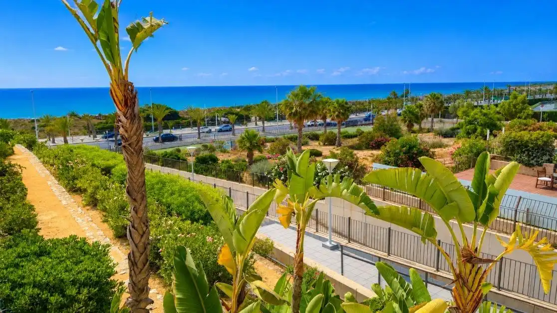 Vista exterior de Apartamento en venta en Elche / Elx con Aire acondicionado, Jardín privado y Terraza