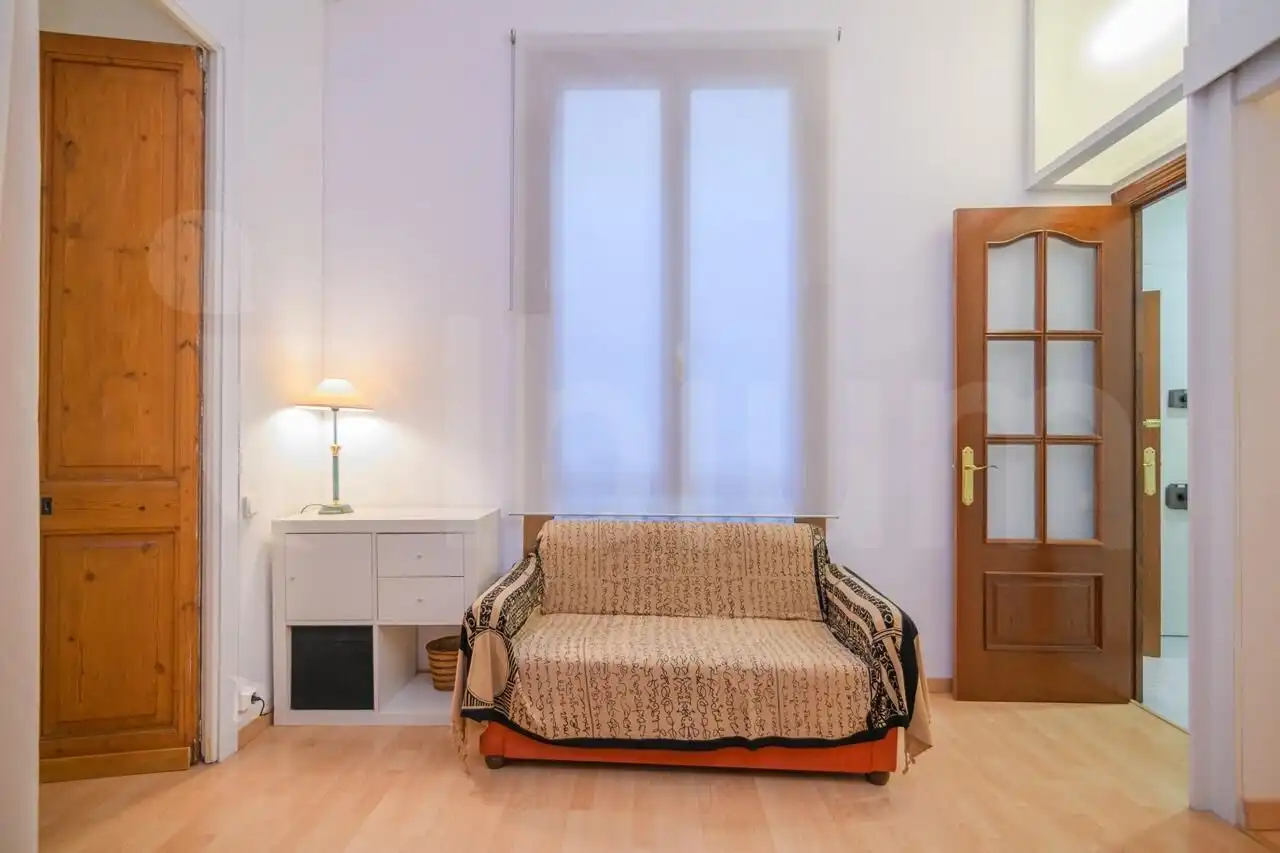 Wohnzimmer von Wohnung zum Verkauf in Barcelona mit Heizung, Parkett und Terrasse