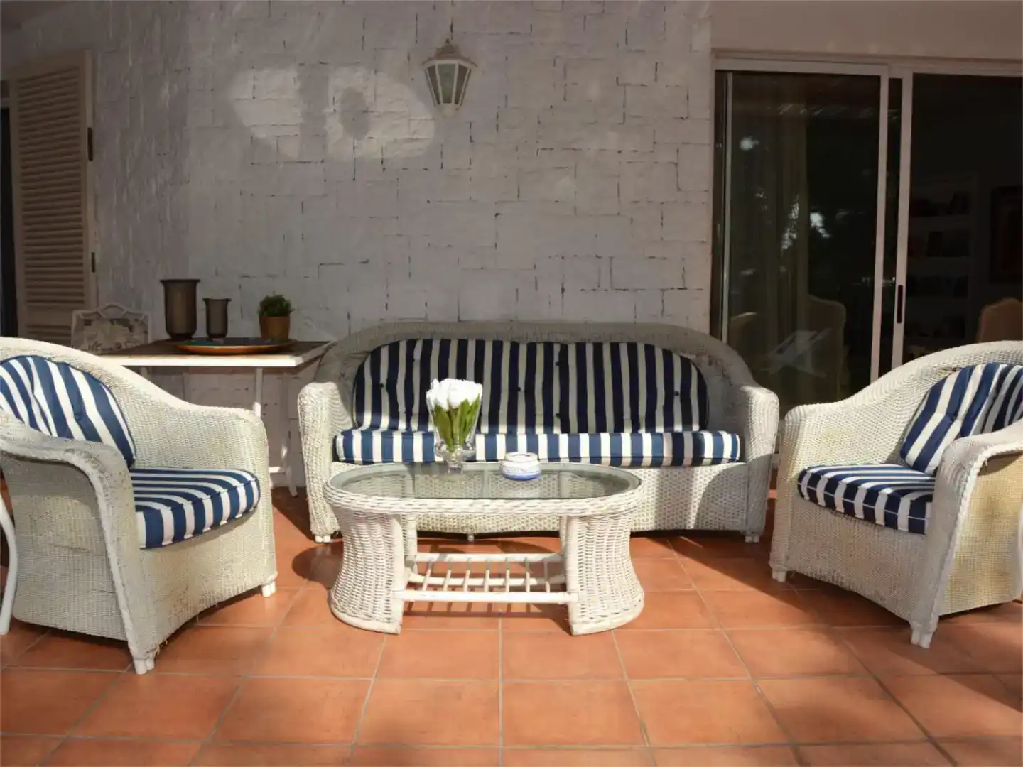 Terrasse von Wohnung zur Miete in Sitges mit Klimaanlage, Schwimmbad und Balkon