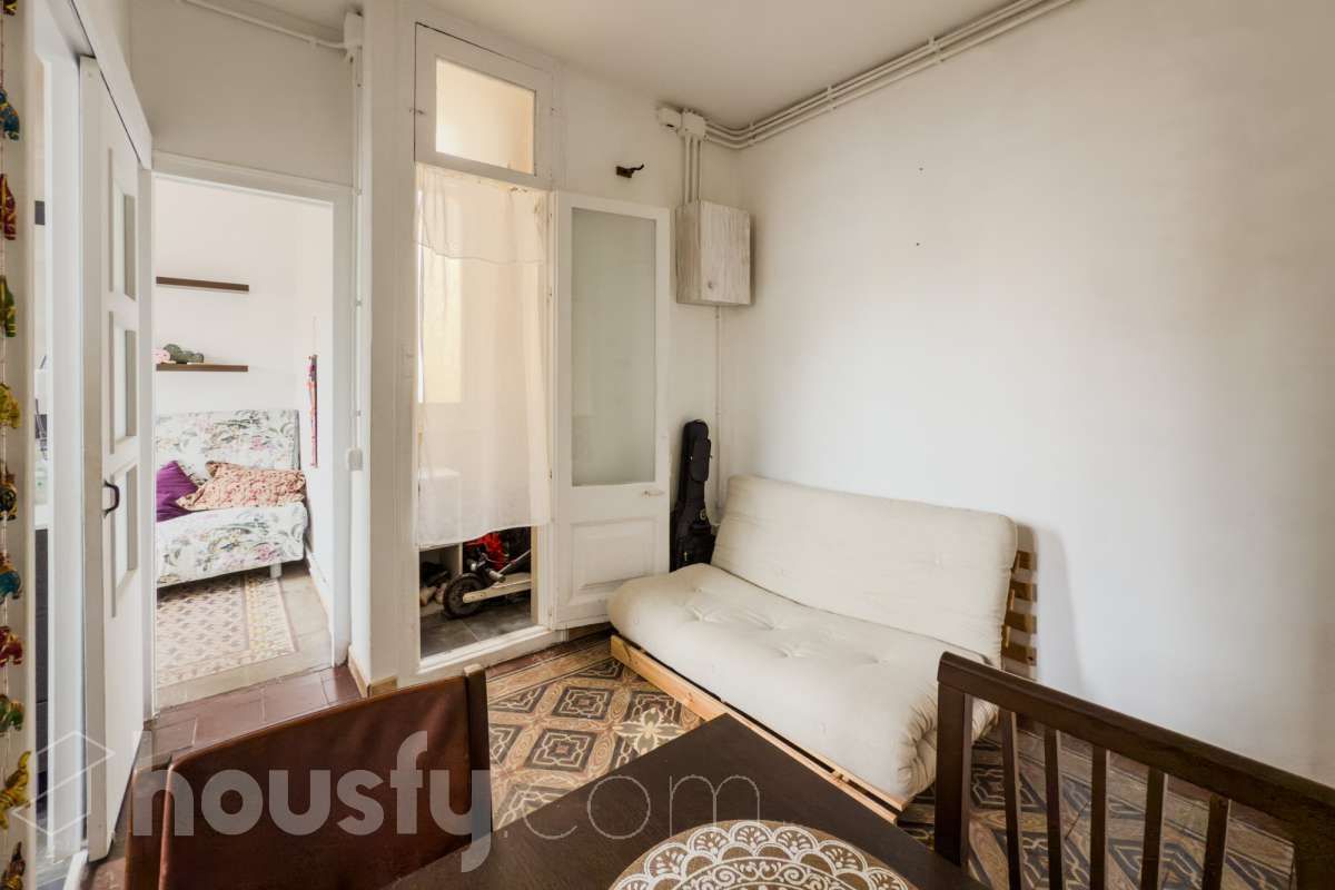 Sala d'estar de Pis en venda en  Barcelona Capital amb Aire condicionat, Terrassa i Traster