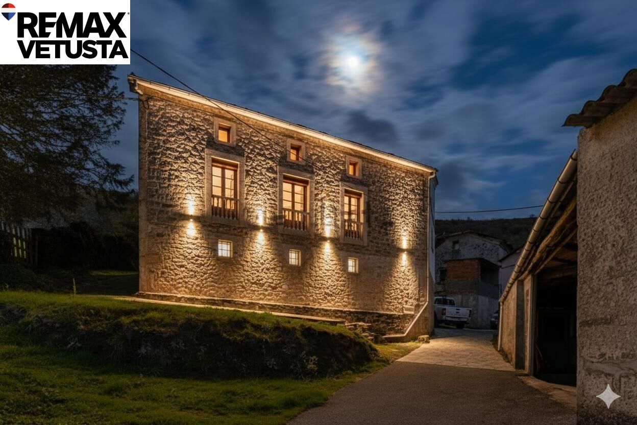 Vista exterior de Casa o xalet en venda en Boal amb Calefacció, Jardí privat i Traster